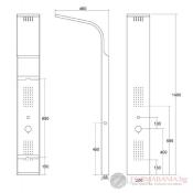 Colonne de douche hydromassante BIANCO