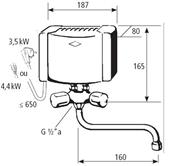 Chauffe-eau instantané lavabo CLAGE M4/SMB 