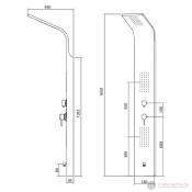 Colonne de douche hydromassante Elea