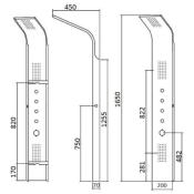 Colonne de douche Hydromassante Grande Elea