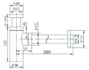 Siphon laiton NERO OPACO