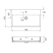 Lavabo suspendu DAPHNE 53710