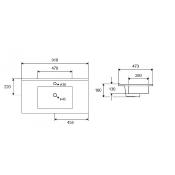 Lavabo vasque pour meuble LT 7506-90